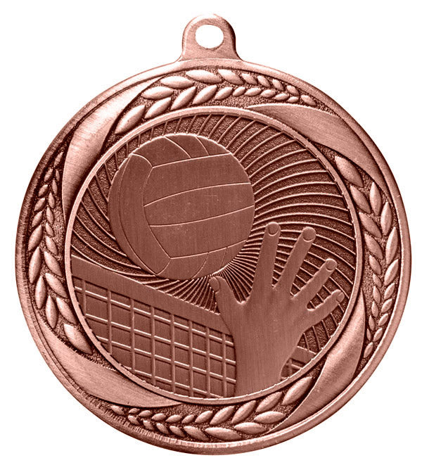 Volleyball Medal – Antique Finish (2.5”)