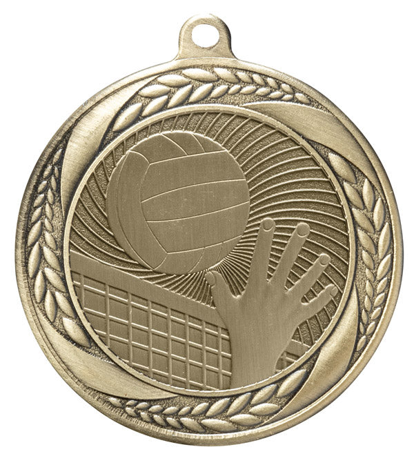 Volleyball Medal – Antique Finish (2.5”)