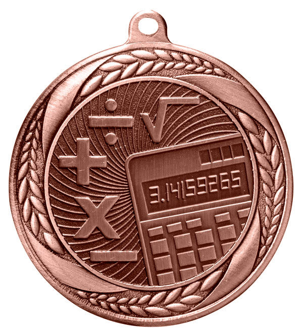 Math Medal – Antique Finish (2.5”)