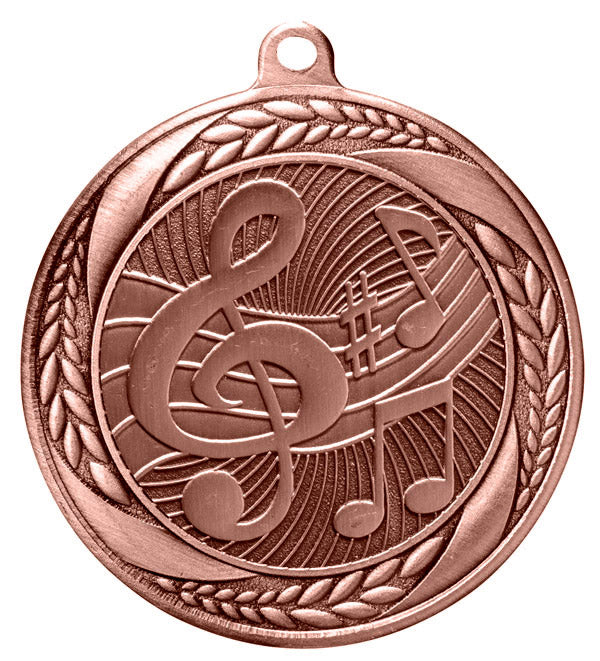 Music Note Medal – Antique Finish (2.5”)