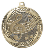 Music Note Medal – Antique Finish (2.5”)