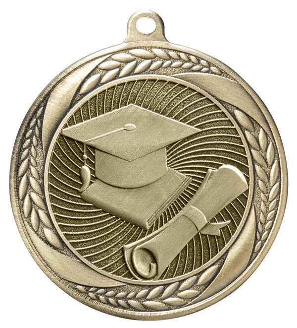 Scholastic Medal – Antique Gold Finish (2.5”)