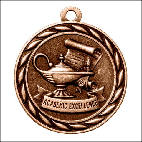 Academic Excellence Medal – Antique Finish (2.25”)