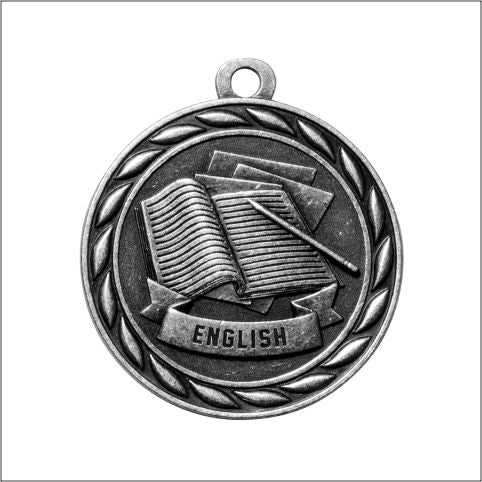 Scholastic English Medal – Antique Finish (2.25”)