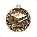 Scholastic Graduate Medal – Antique Gold Finish (2.25”)