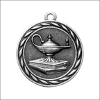 Scholastic Lamp of Knowledge Medal – Antique Finish (2.25”)