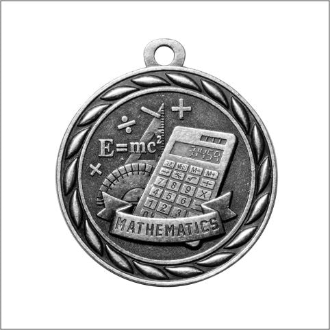 Scholastic Mathematics Medal – Antique Finish (2.25”)
