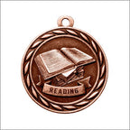 Scholastic Reading Medal – Antique Finish (2.25”)
