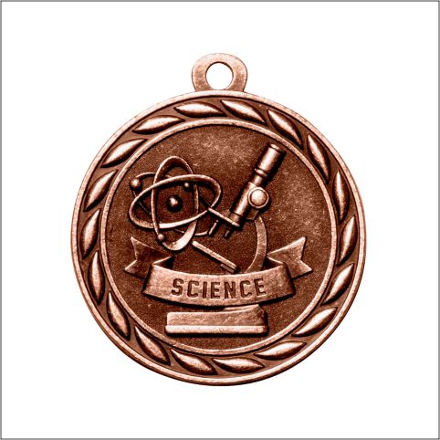 Scholastic Science Medal – Antique Finish (2.25”)