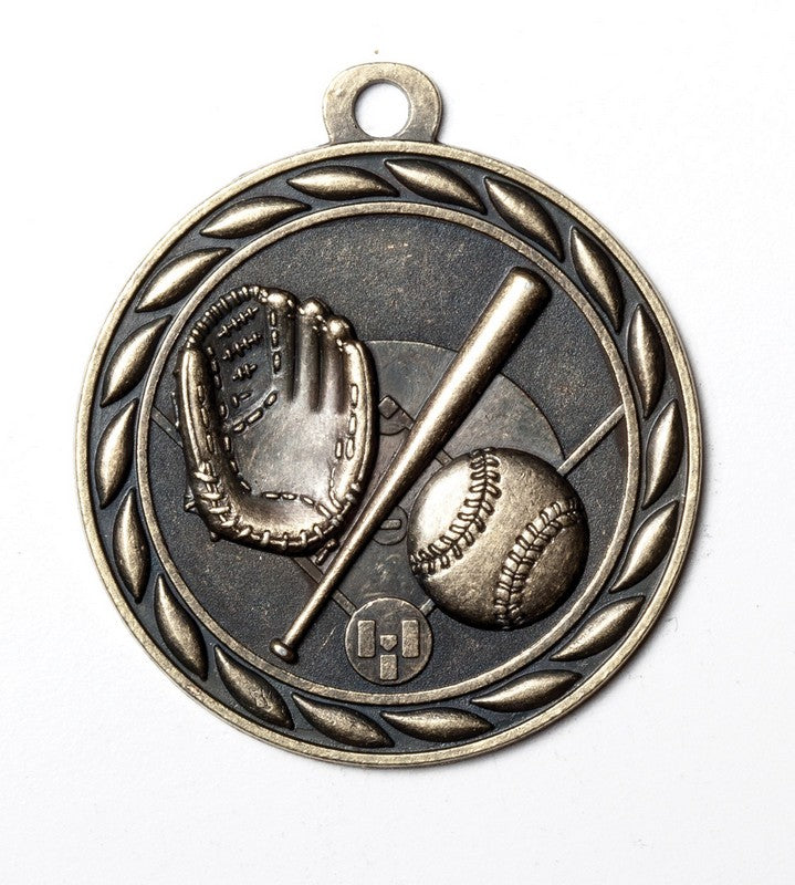 Baseball Medal – Antique Finish (2.25”)