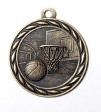 Basketball Medal – Antique Finish (2.25”)