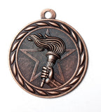 Victory Torch Medal – Antique Finish (2.25”)