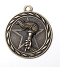 Victory Torch Medal – Antique Finish (2.25”)