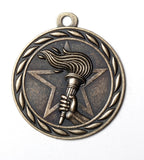 Victory Torch Medal – Antique Finish (2.25”)