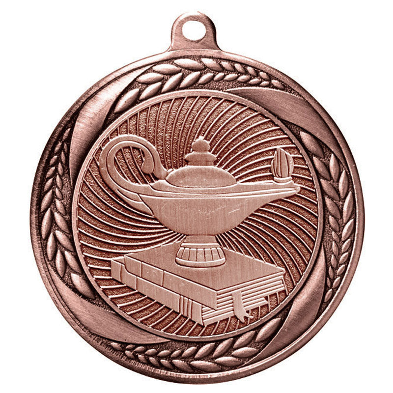 Lamp of Knowledge Medal – Antique Finish (2.5”)