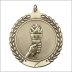 Torch Medal – Antique Finish (1.75" - Classic Laurel Design)
