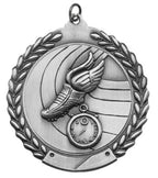 Track Medal – Antique Finish (1.75" - Classic Laurel Design)