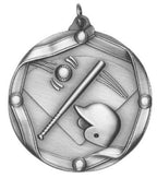 Baseball Medal – Antique Finish (2” Premium)