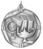 Lamp of Knowledge Medal – Antique Finish (2.25” Premium)