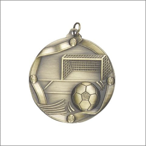 Soccer Medal – Antique Finish (2.25” Premium)
