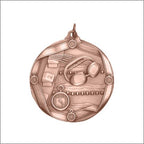 Swimming Medal – Antique Finish (2¼” Premium)