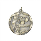 Swimming Medal – Antique Finish (2¼” Premium)