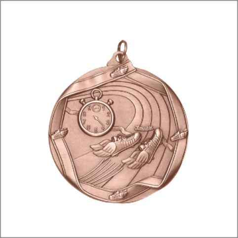 Track & Field Medal – Antique Finish (2¼” Premium)