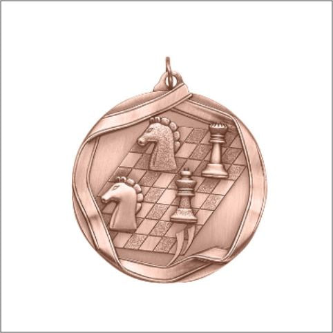 Chess Medal – Antique Finish (2¼” Premium)