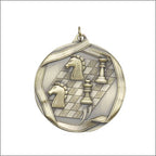 Chess Medal – Antique Finish (2¼” Premium)