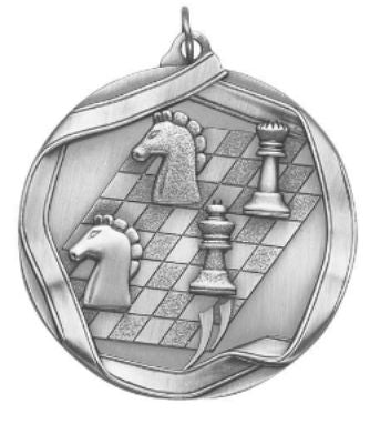 Chess Medal – Antique Finish (2¼” Premium)