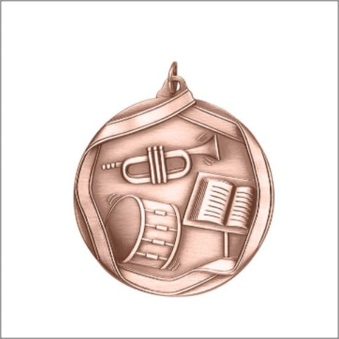Band Medal – Antique Finish (2¼” Premium)