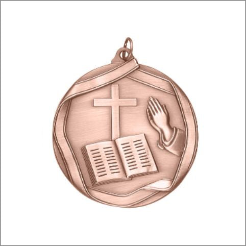 Church Medal – Antique Finish (2¼” Premium)