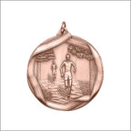 Cross Country Medal – Antique Finish (2¼” Premium)