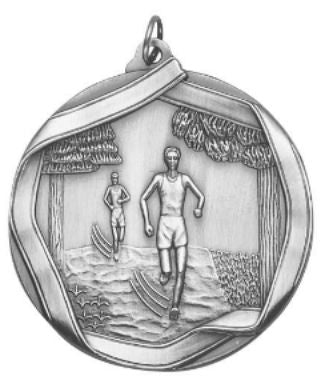 Cross Country Medal – Antique Finish (2¼” Premium)
