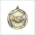 Handshake Medal – Antique Finish (2” Premium)