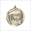 Music Note Medal – Antique Finish (2” Premium)
