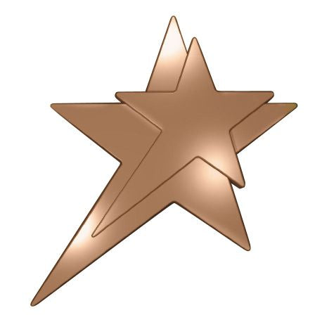 Cast Metal Star Plaque Mount – Premium Award Accent