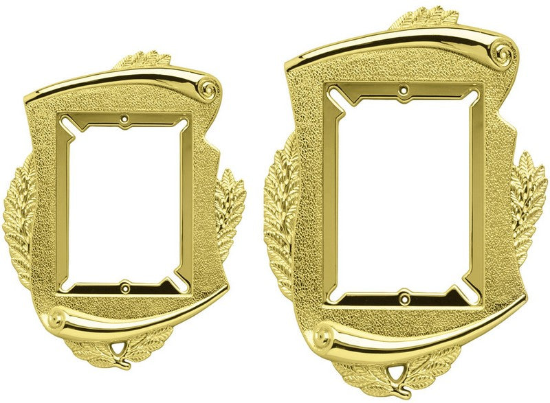 Premium Scroll Plate Frames – Gold Series