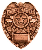 Resin Police Badge Plaque Mount – Law Enforcement Award Accent