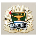 Lamp of Knowledge All-Star Plaque Mount – 4½" Academic Award Plaque Topper