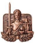 Lady Justice Plaque Mount – Cast Metal Legal Award Accent
