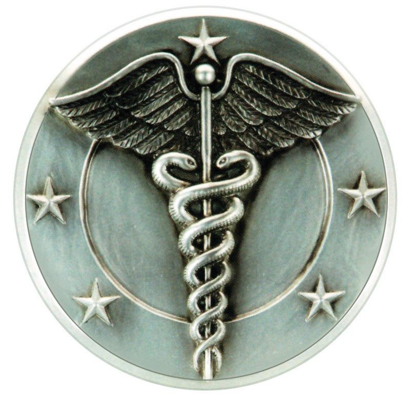 Resin Caduceus Plaque Mount 3 ½" – Medical Symbol Award Accent
