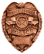 Resin Police Badge Plaque Mount – Law Enforcement Award Accent