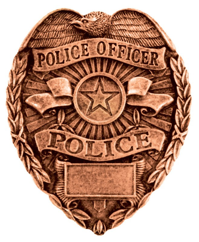 Resin Police Badge Plaque Mount – Law Enforcement Award Accent