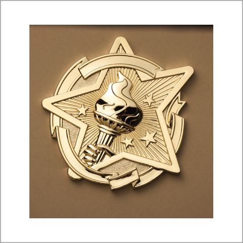 Victory Star Plaque Mount – 4½" Award Plaque Topper
