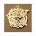 Lamp of Knowledge Star Plaque Mount – 4½" Academic Award Plaque Topper