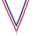 Red, White & Blue Neck Ribbon – 7/8" × 32"