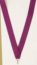 Purple Neck Ribbon with Clip – 7/8" × 32"