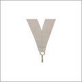 Gray Neck Ribbon with Clip – 7/8" × 32"