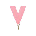 Pink Neck Ribbon with Clip – 7/8" × 32"